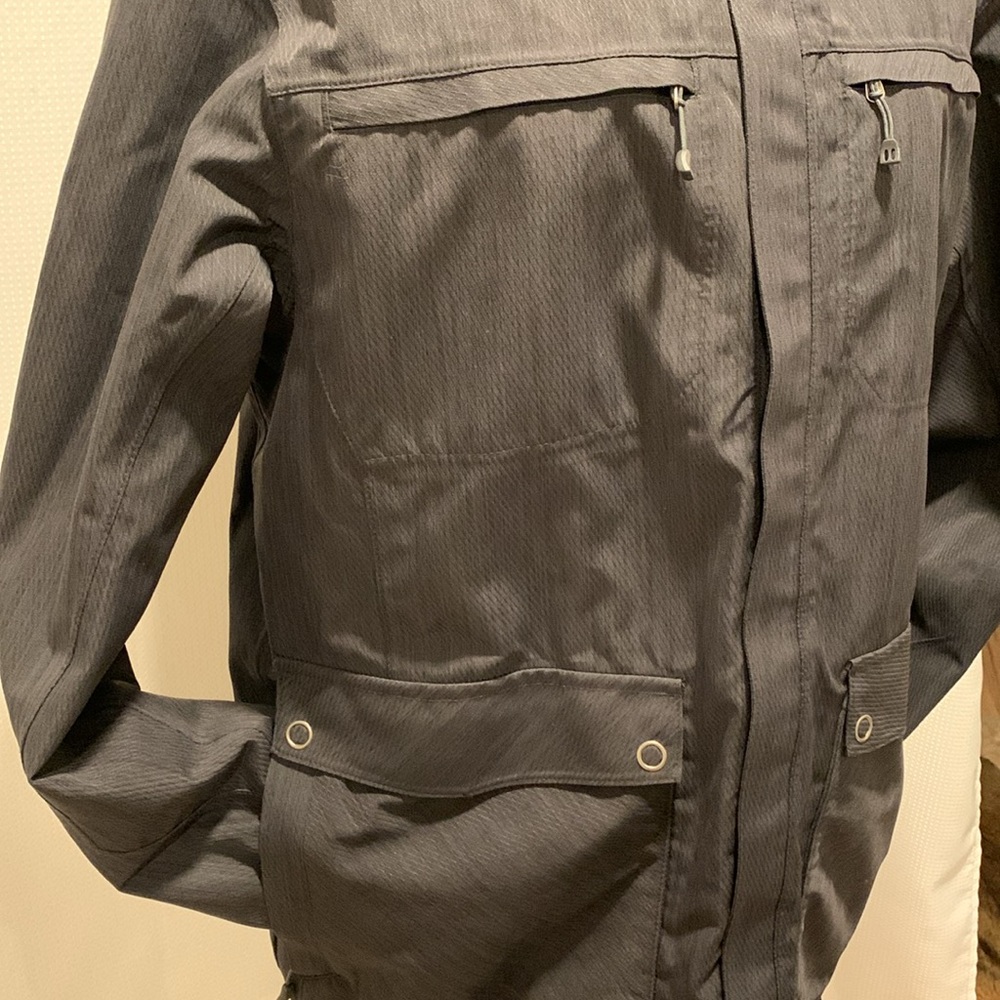 REI Elements Co-Op winter jacket black with removable hood - Picture 4 of 10